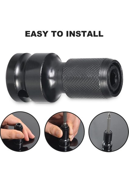 2 Adet A C 1/2 Inç Kare 1/4 Inç Hex Cırcır Lokma Anahtar Soket Adaptörü Ingiliz Anahtarı Takımı Sürücü Dönüştürücü Darbe Aracı (Yurt Dışından)