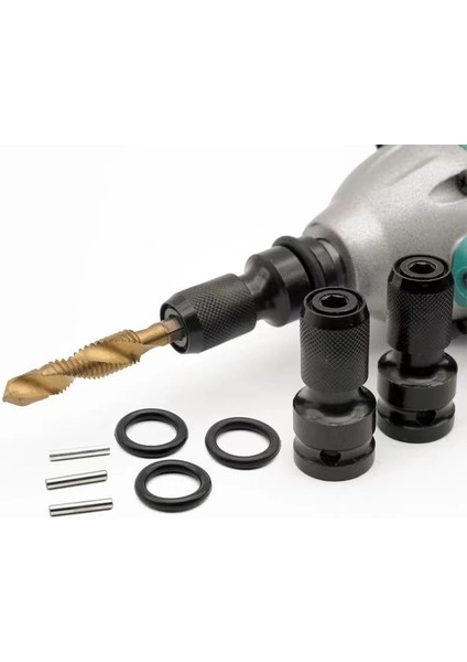 2 Adet A C 1/2 Inç Kare 1/4 Inç Hex Cırcır Lokma Anahtar Soket Adaptörü Ingiliz Anahtarı Takımı Sürücü Dönüştürücü Darbe Aracı (Yurt Dışından)
