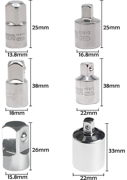 3-8---1-4 1/4 "3/8" 1/2" Cırcır Kafa Adaptörü Cırcır Anahtarı Adaptörü Sürücü Soket Dönüştürücü Adaptör Cırcır Aracı Araba Bisiklet Tamiri Için (Yurt Dışından)