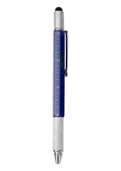 Mavi 6 In 1 Çok Fonksiyonlu El Tornavida Aracı Tükenmez Kalem Ölçüm Teknolojisi Cetvel Mini Tornavida Dokunmatik Ekran Kalemi (Yurt Dışından)