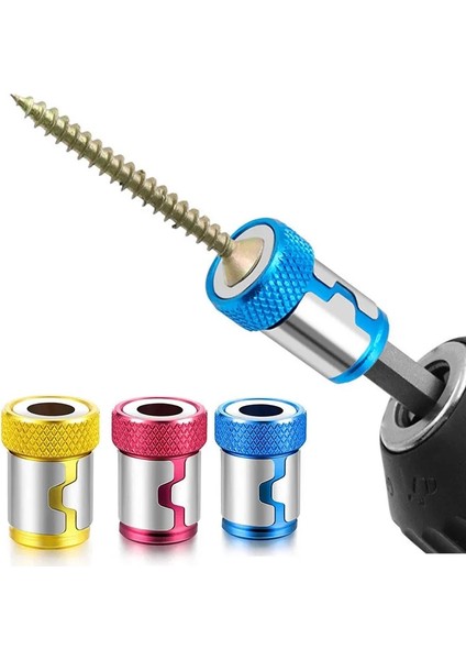 Kırmızı Tornavida Manyetik Halka 1/4 ''evrensel Tornavida Kafası Manyetik Halka Aksesuarları 6.35MM Shank Anti-Korozyon Matkap Ucu (Yurt Dışından) fiyatları