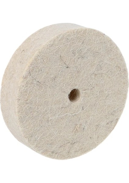 Beyaz 76X20MM Yün Keçe Parlatma Parlatıcı Taşlama Parlatıcı Disk Pedi Döner Aracı (Yurt Dışından)