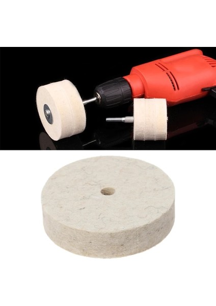 Beyaz 76X20MM Yün Keçe Parlatma Parlatıcı Taşlama Parlatıcı Disk Pedi Döner Aracı (Yurt Dışından) fiyatları