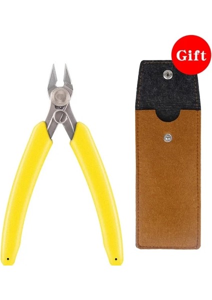 YTH-037SARI Resim Olarak Çapraz Pense Yan Kesme Makası Elektronik Tel Kesici Çıkış Mini Makas Plastik Saplı MN-25P Modelleri El Aletleri 130*73MM (Yurt Dışından)