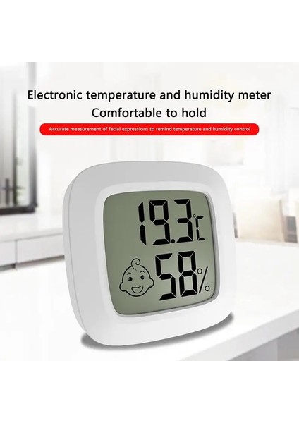 Beyaz Duvar Termometresi Nem Ölçer Dijital Oda Termometresi Higrometre Nem Ölçer LCD Ekran Duvar Asılı Higrometre (Yurt Dışından) indirimleri