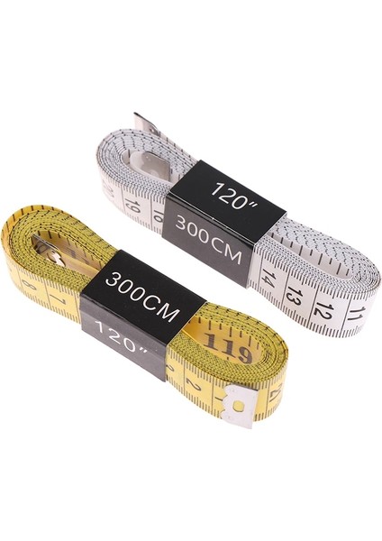 300 cm Dayanıklı Yumuşak 1.5/3 Metre 150/300 cm Dikiş Terzi Bandı Vücut Ölçme Tedbir Cetvel Terzilik Pvc Plastik Sarı Beyaz Pembe (Yurt Dışından) indirimleri