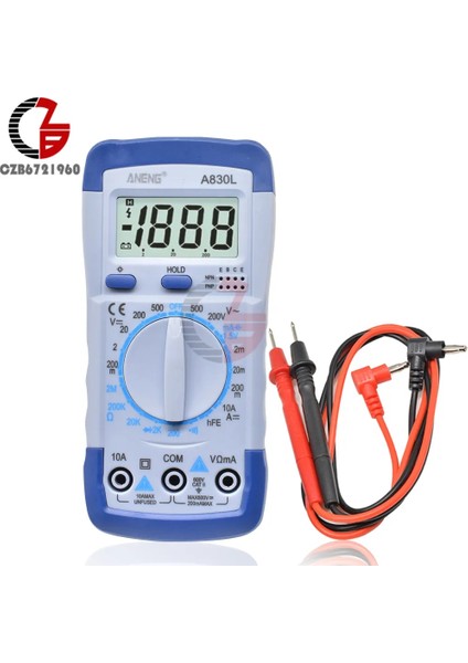 C Ac Dc A830L LCD Dijital Multimetre Dc Gerilim Diyot Frekans Multitester Akım Test Cihazı Buzzer Fonksiyonlu Aydınlık Ekran (Yurt Dışından) fiyatları