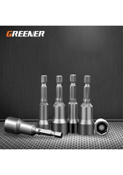 6mm x 65 Yeşil Anahtarı 1/4 "vida Metrik Sürücü Aracı Adaptörü Matkap Ucu 6 Ila 19MM Uzatılmış Altıgen Şaft Altıgen Somun Soket El Aletleri (Yurt Dışından) fiyatları