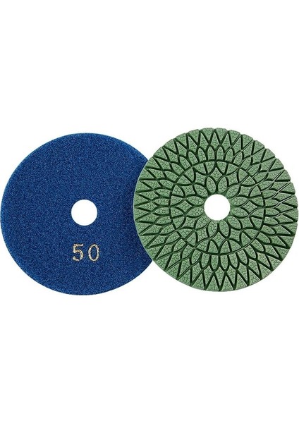 50GRIT 1 Adet 4 Inç Elmas Islak Parlatma Pedi Granit Mermer Beton Taş Parlatma Aracı 50/150/300/500/1000/2000/3000 Grit (Yurt Dışından)