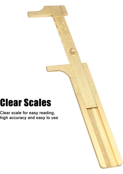 80MM 80MM Çift Ölçekli Sürmeli Kumpas Pirinç Kaliper Ölçer Cetvel Ölçü Aracı (Yurt Dışından) fırsatları