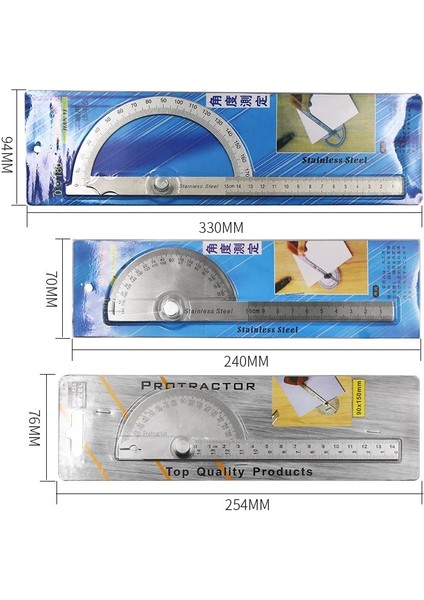 15 cm 180 Derece Iletki Metal Açı Bulucu Gonyometre Paslanmaz Çelik Ölçer Ayarlanabilir Ölçüm Cetveli Açı Ağaç Işleme Alet Takımı (Yurt Dışından) fiyatları