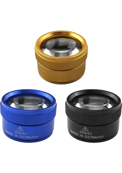 Mavi 30X Optik Büyüteç Büyüteç Döngü Mikroskop Büyüteç Lens Taşınabilir Kuyumcu Paraları Pullar ile Uyumlu (Yurt Dışından) indirimleri