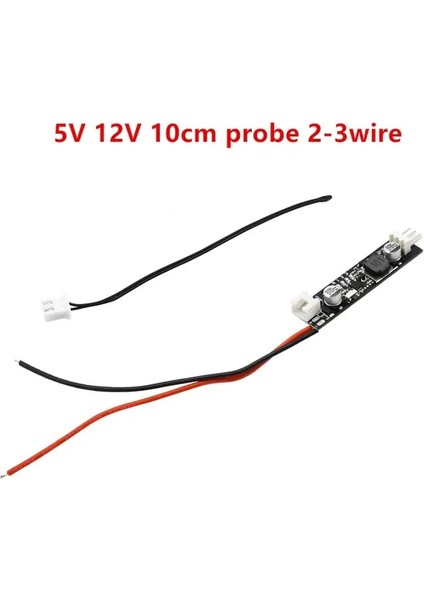 5 Dc 5V 12V 2-4 Telli Pwm Fan Sıcaklık Kontrolü Hız Kontrol Cihazı Vali Regülatörü 10/40CM Prob Pc Bilgisayar Cpu Fan Soğutucu (Yurt Dışından)