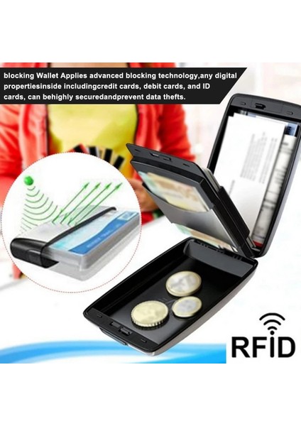 04 Güvenli Rfıd Para Yatırma ve Çekme Cüzdan Kredi Kartı Tutucu Cüzdan Erkek Kadın Metal Rfıd Vintage Alüminyum Çanta Dropshipping (Yurt Dışından) fiyatları