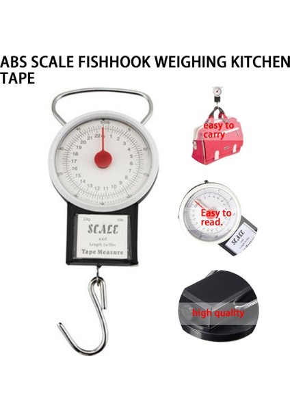 Sıcak 22 KG/50LB Taşınabilir Asılı Ölçek Denge Balık Oltası Tartı Denge Mutfak Mezura ile Balıkçılık Terazisi (Yurt Dışından) fırsatları