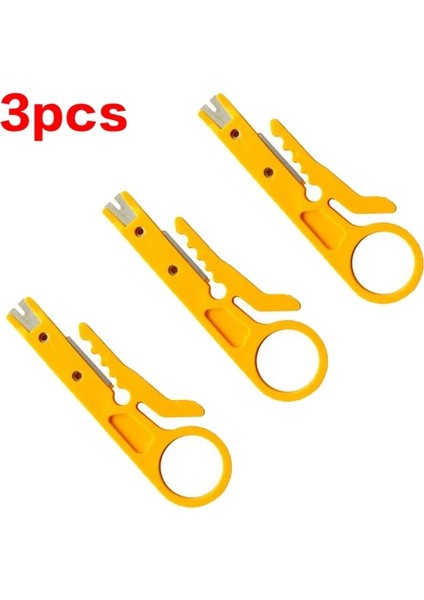 3 Adet 1/3 Adet Crimper Pense Taşınabilir Tel Striptizci Bıçak Kablo Sıyırma Tel Kesici Aletler Kesim Hattı Cep Çok Amaçlı Sıkma Araçları (Yurt Dışından)