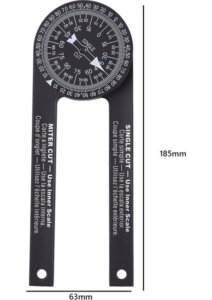 Siyah Kalem ile Profesyonel Gönye Testere Iletki Açı Bulucu Işaretleme Kalemi ile Açı Bulucu Ölçüm Cetveli Ev Ağaç Işleme Ölçme Araçları (Yurt Dışından) fırsatları