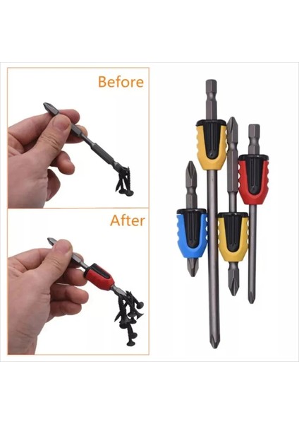 3 Adet-Sarı Manyetik Tornavida Uçları Magnetizer Güçlü Elektrikli Manyetik Halka Tornavida Bit Tornavida Güçlü Halka Demagnetizer (Yurt Dışından) modelleri