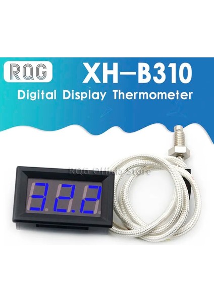 Mavi Ekran XH-B310 Dijital Ekran Yüksek Sıcaklık Termometresi K Tipi Termokupl Endüstriyel Dijital Termometre -30 ~ 800 Derece (Yurt Dışından)