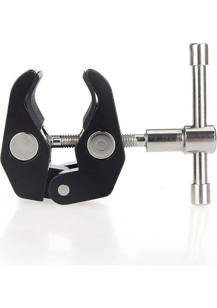 E38 Sihirli Kol Yengeç Pençe Kelepçe LCD Ekran Kelepçe Maşa Pense Klip Stüdyo Flaş Braketi Güçlü Chuck Metal Siyah Kamera Kurulumu (Yurt Dışından)