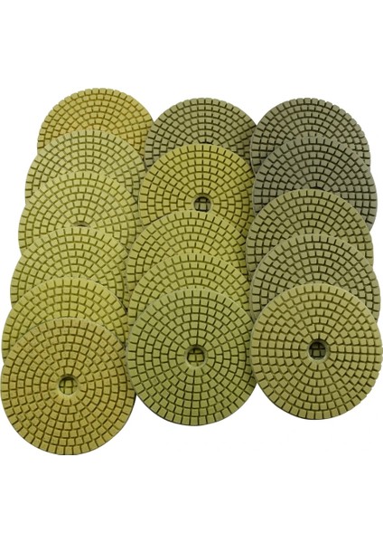 100,1 Adet 3 Inç 80MM 100MM Elmas Parlatma Pedi 3 "4" Islak Buff Disk Aşındırıcı Mermer Granit Beton Taşlama Tezgah Taşı (Yurt Dışından)