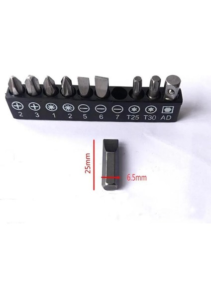 C 1/4" 6.35MM Tornavida Uçları Anahtar Yardımcı Alet, Çift Kafalı L-Şekilli Mini Soket Anahtarı, Tornavida Ucu Matkap Seti (Yurt Dışından) indirimleri