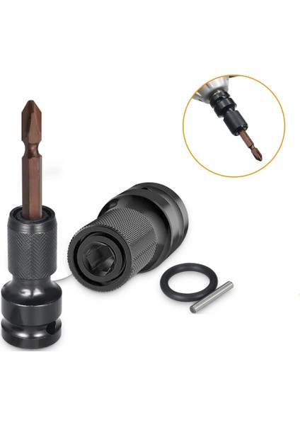 2 Adet A 1/2 Inç Kare 1/4 Inç Hex Cırcır Lokma Anahtar Soket Adaptörü Ingiliz Anahtarı Takımı Sürücü Dönüştürücü Darbe Aracı (Yurt Dışından)