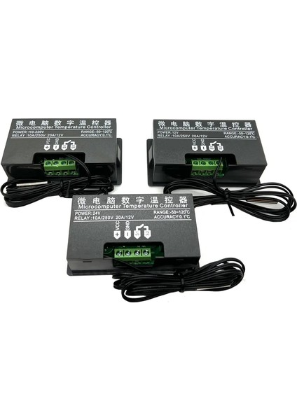 Tip C W3230 Mini Dijital Sıcaklık Kontrol Cihazı 12V 24V 220V Termostat Regülatörü Isıtma Soğutma Kontrolü Termoregülatör Sensörü ile (Yurt Dışından)