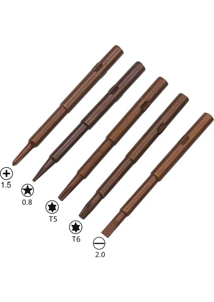 Altın 5 In 1 Tornavida Seti Hassas Manyetik Vida Tamir Aletleri Seti Torx Phillips Oluklu Tornavida Ucu Telefon Kamera Izle Için (Yurt Dışından) modelleri