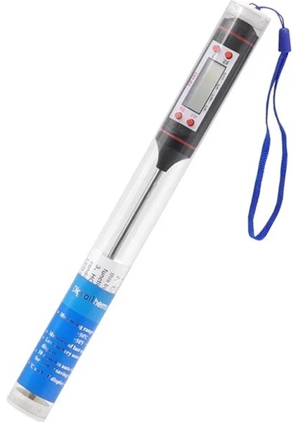 Siyah Mutfak Dijital Barbekü Gıda Termometresi Et Kek Şeker Kızartma Izgara Yemek Ev Pişirme Termometre Ölçer Fırın Termometre Aracı (Yurt Dışından)