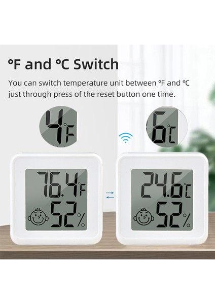 Siyah LED Elektronik Dijital Termometre Higrometre Kapalı Termohigrometre Metre Sensörü Ölçme Istasyonu Yatak Odası Oturma Odası Ev (Yurt Dışından) modelleri
