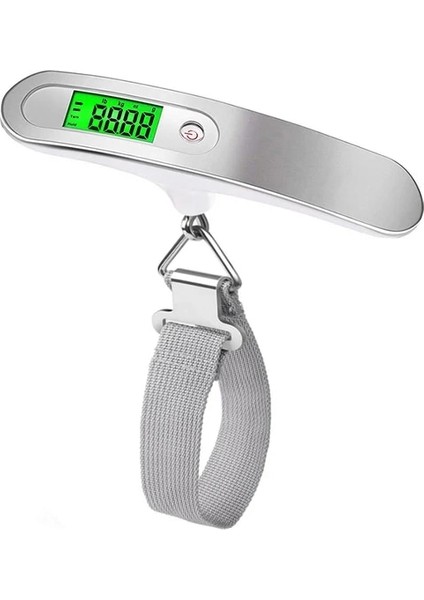 Kırmızı Düğme 50 kg x 10G Dijital Bagaj Ölçeği Arka Işık ile Elektronik Terazi Ağırlık Dengesi Bavul Seyahat Asılı Steelyard Kanca Ölçeği (Yurt Dışından)
