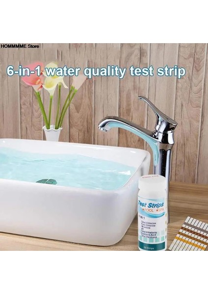 50 Adet/şişe 6 In 1 Çok Amaçlı Klor Ph Test Şeritleri Spa Yüzme Havuzu Su Test Cihazı Kağıdı (Yurt Dışından) indirimleri