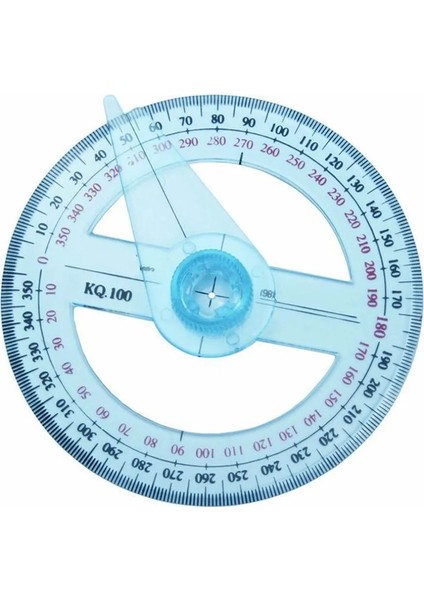 Tüm Dairesel 10 cm 360 Derece Işaretçi Iletki Cetvel Açı Bulucu Metre Okul Ofis Malzemeleri Için Salıncak Kolu ile Rastgele Renk (Yurt Dışından)
