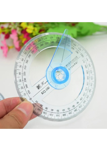 Tüm Dairesel 10 cm 360 Derece Işaretçi Iletki Cetvel Açı Bulucu Metre Okul Ofis Malzemeleri Için Salıncak Kolu ile Rastgele Renk (Yurt Dışından) fiyatları
