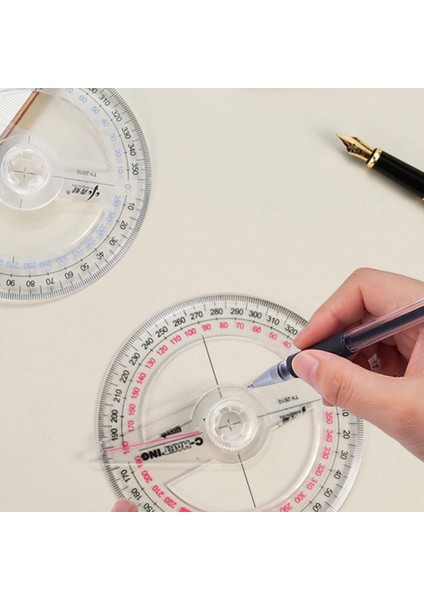 Tüm Dairesel 10 cm 360 Derece Işaretçi Iletki Cetvel Açı Bulucu Metre Okul Ofis Malzemeleri Için Salıncak Kolu ile Rastgele Renk (Yurt Dışından) fırsatları