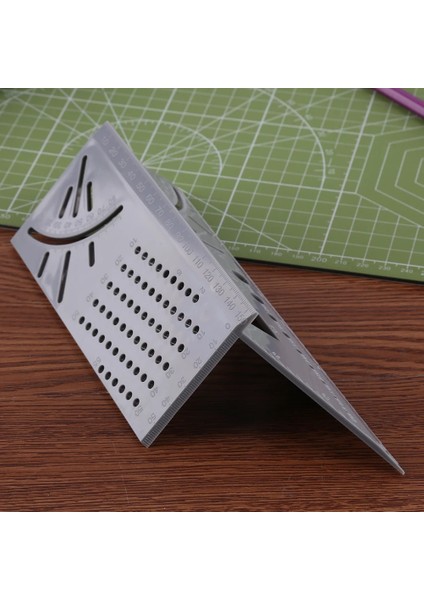 Gri T Tipi 3D Açı Ölçüm Hattı Scriber Çizim Işaretleme Ölçer Ağaç Işleme Cetvel Düzeni Ölçme Aracı Mühendis Marangoz Için (Yurt Dışından)