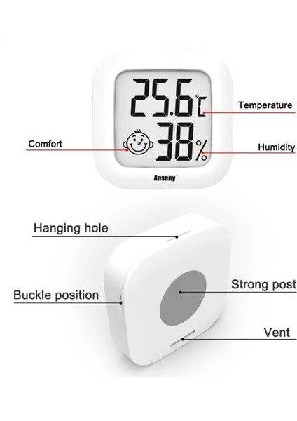 Pk Mini LCD Dijital Termometre Higrometre Kapalı Dış Sıcaklık Ev Hidrometre Ölçer Sensörü Sıcaklık Nem Ölçer Aracı (Yurt Dışından) indirimleri