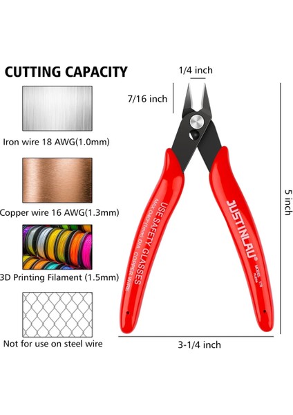 Mavi Mavi/kırmızı 170 Tel Kesici Dıy Giyotin Çapraz Yan Kesme Kablo Pense Kırmızı Mavi Pense El Mini Snips Gömme Makası Düzeltici (Yurt Dışından) modelleri