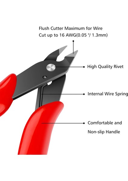 Mavi Mavi/kırmızı 170 Tel Kesici Dıy Giyotin Çapraz Yan Kesme Kablo Pense Kırmızı Mavi Pense El Mini Snips Gömme Makası Düzeltici (Yurt Dışından) fırsatları