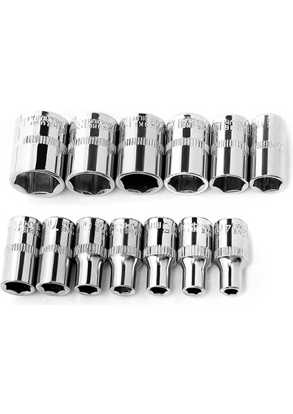 13MM 1 Adet 1/4 Inç Sürücü 4-14MM Altıgen Anahtar Kafa 6 Nokta Diş Cırcır Anahtar Kolu Araba Tamir Aracı Soket Somun Kaldırma (Yurt Dışından)