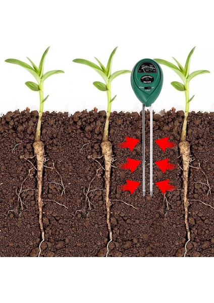 Gn 3 In1 Nem Güneş Işığı Ph Ölçer Toprak Su Asitliği Nem Işık Ph Testi Bahçe Bitkileri Çiçekler Nem Test Cihazı Test Cihazı (Yurt Dışından)