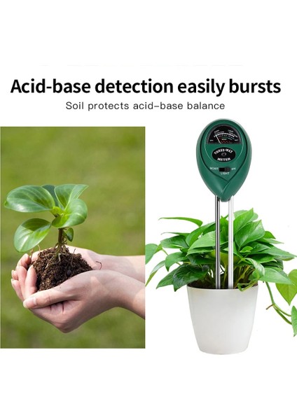 Gn 3 In1 Nem Güneş Işığı Ph Ölçer Toprak Su Asitliği Nem Işık Ph Testi Bahçe Bitkileri Çiçekler Nem Test Cihazı Test Cihazı (Yurt Dışından)