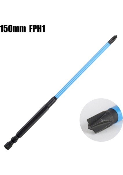 150MM Fph1 Manyetik Tornavida Bit Toplu Kafa Çapraz Yüksek Sertlik El Matkap Ucu Elektrikli Tornavida Seti Elektrikçi Ph1 Ph2 65-150MM (Yurt Dışından)