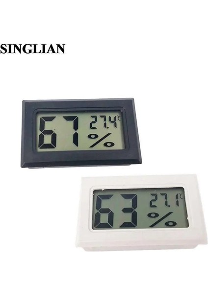 Siyah Mini Dijital LCD Kapalı Uygun Sıcaklık Sensörü Nem Ölçer Termometre Higrometre Ölçer (Yurt Dışından) fiyatları