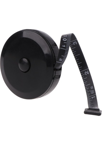 Siyah 1.5m 1.5m/60 Inç Mini Siyah Mezura Çift Taraflı Geri Çekilebilir Aletler Vücut Terzi Bant Cetvel Aşınmaya Dayanıklı Esnek (Yurt Dışından) fiyatları