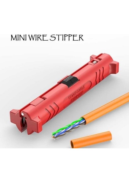 1 Adet Kırmızı Çok Fonksiyonlu Elektrik Teli Striptizci Kalem Tel Kablo Kalem Kesici Döner Koaksiyel Kesici Sıyırma Makinesi Pense Aracı (Yurt Dışından) fiyatları