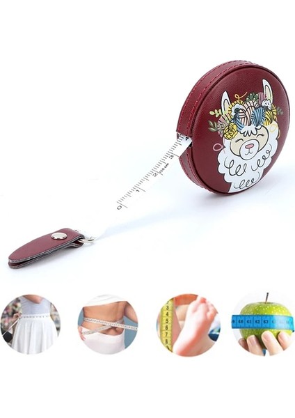 1 Adet Mini Geri Çekilebilir Taşınabilir Cetvel Mezura Kumaş Kaplı Terzi Cetvel Dikiş Araçları Aksesuarları 1.5 M/2 M (Yurt Dışından)