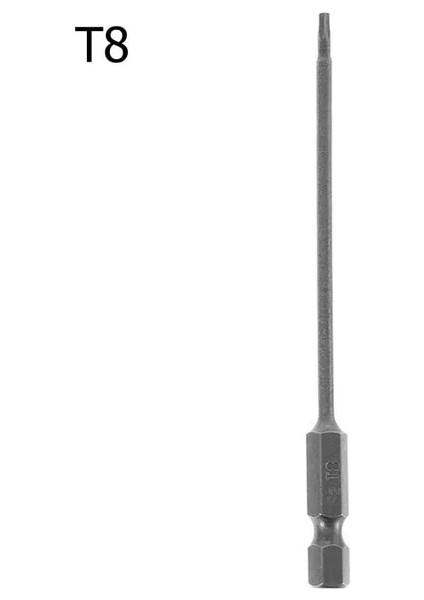 T8 1 Adet 100MM Uzun T8-T40 Manyetik Torx Tornavida Uçları Seti Elektrikli Tornavida Kafası T8, T10, T15, T20, T25, T27, T30, T40 Tornavidalar (Yurt Dışından)