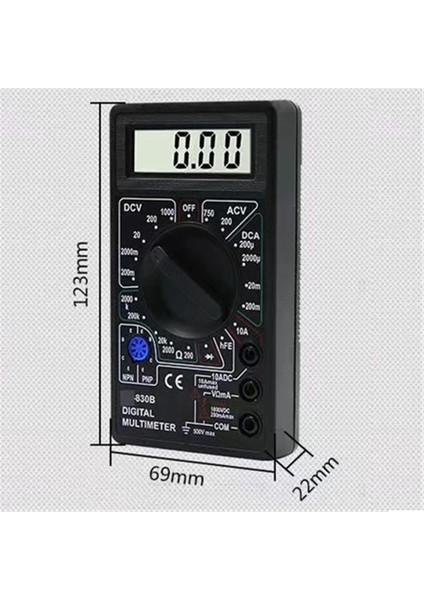 Elektrikli Kalem Hattı Dijital Ekran Multimetre El Ac / Dc Voltmetre Ampermetre Ohm Direnç Diyot Triode Test Cihazı Veri Saklama (Yurt Dışından)